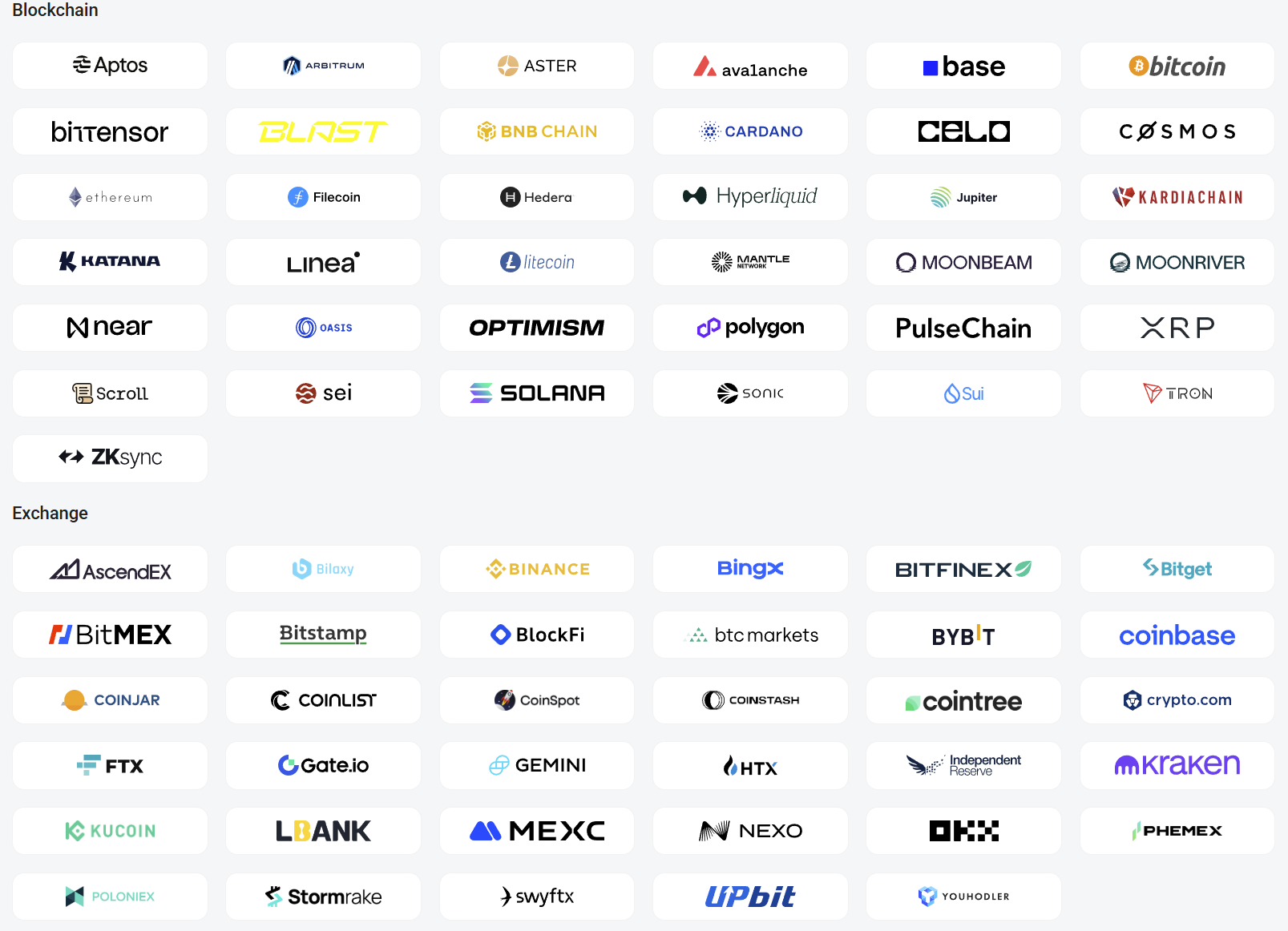 Platform Integrations Screen