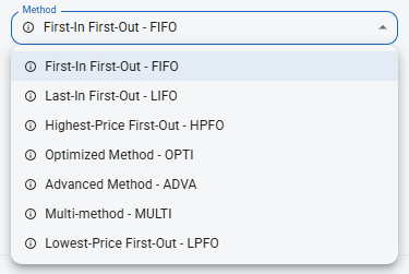Capital Gains Tax Method Selection