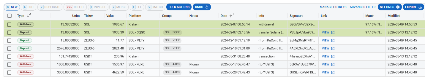 Reconciliation and Balance Sheet Tools